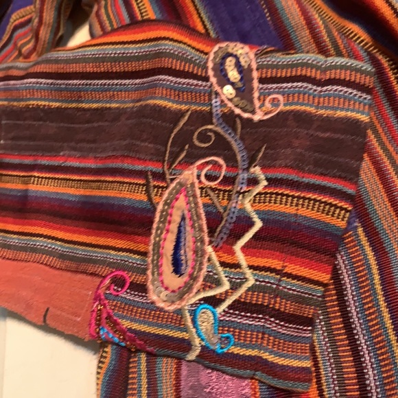 Indigo Moon Boho Blazer Retro Shoulder Pads - Picture 5 of 10